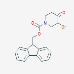 Structure of (9H-Fluoren-9-yl)methyl 3-bromo-4-oxopiperidine-1-carboxylate