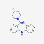 11-PIPERAZINYLDIBENZO[B,E][1,4]DIAZEPINE结构式