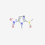 Structure of 1-methyl-2-(methylsulfinyl)-5-nitro-1H-imidazole