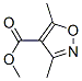 Structure of 4-ISOXAZOLECARBOXYLIC ACID 3,5-DIMETHYL-,METHYL ESTER