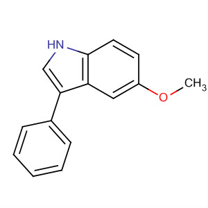 Structure of 1H-Indole, 5-methoxy-3-phenyl-