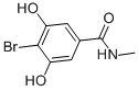 N-甲基-4-溴-3,5-二羟基苯甲酰胺结构式