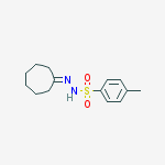 Structure of N'-cycloheptylidene-4-methylbenzenesulfonohydrazide