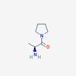 Structure of Pyrrolidine, 1-[(2S)-2-amino-1-oxopropyl]-