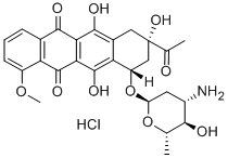 Structure of 4-epi-Daunomycin hydrochloride