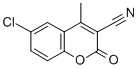 Structure of 6-Chloro-3-cyano-4-methylcoumarin