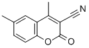 3-氰基-4,6-二甲基香豆素结构式