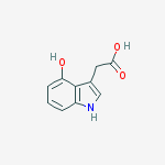 1H-Indole-3-acetic acid, 4-hydroxy-结构式