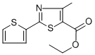 Structure of ETHYL 4-METHYL-2-(2-THIENYL)-1,3-THIAZOLE-5-CARBOXYLATE