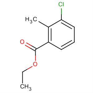 Benzoic acid, 3-chloro-2-methyl-, ethyl ester结构式
