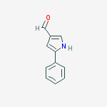 Structure of 1H-Pyrrole-3-carboxaldehyde, 5-phenyl-