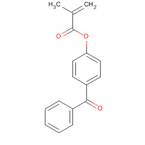 Structure of 2-propenoic acid, 2-methyl-, 4-benzoylphenyl ester