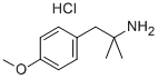 Structure of Phenethylamine, alpha,alpha-dimethyl-p-methoxy-, hydrochloride
