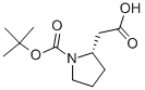 Boc-L-beta-高脯氨酸结构式
