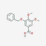 3,4-dimethoxy-5-phenylmethoxybenzoic Acid结构式