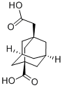 Structure of 3-CARBOXYADAMANTANE-1-ACETIC ACID
