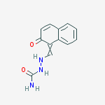 Structure of Hydrazinecarboxamide, 2-[(2-hydroxy-1-naphthalenyl)methylene]-