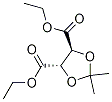 Structure of (+)-Diethyl 2,3-O-isopropylidene-D-tartrate