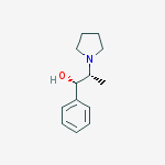 (1R,2S)-1-苯基-2-(1-吡咯烷基)-1-丙醇结构式