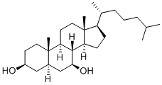 Chemical structure of 7Beta-hydroxycholestanol