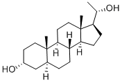 Structure of 5-ALPHA-PREGNAN-3-ALPHA, 20-ALPHA-DIOL