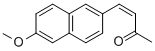Structure of 4-(6-Methoxy-2-naphthalenyl)-3-buten-zone
