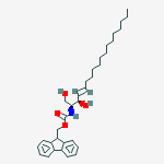9h-fluoren-9-ylmethyl N-[(e,2s,3r)-1,3-dihydroxyoctadec-4-en-2-yl]carbamate结构式