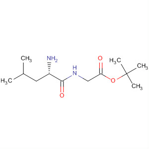 Structure of Glycine, N-L-leucyl-, 1,1-dimethylethyl ester
