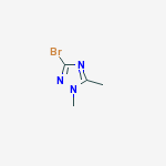 Structure of 1H-1,2,4-Triazole, 3-bromo-1,5-dimethyl-
