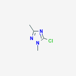 5-chloro-1,3-dimethyl-1H-1,2,4-triazole结构式
