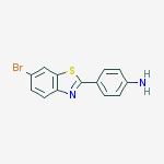 Structure of Benzenamine, 4-(6-bromo-2-benzothiazolyl)-