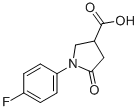 Structure of 1-(4-FLUORO-PHENYL)-5-OXO-PYRROLIDINE-3-CARBOXYLIC ACID