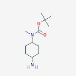 Structure of Carbamic acid, (trans-4-aminocyclohexyl)methyl-, 1,1-dimethylethylester