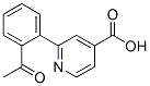 2-(2-Acetyl-phenyl)-isonicotinic acid结构式