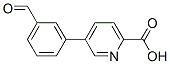 Structure of 3-(6-(Carboxy)pyridin-3-yl)benzaldehyde