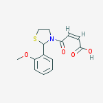 Structure of (z)-4-[2-(2-methoxyphenyl)-1,3-thiazolidin-3-yl]-4-oxobut-2-enoic Acid