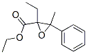 2-Ethyl-3-methyl-3-phenyl-2-oxiranecarboxylic acid ethyl ester结构式