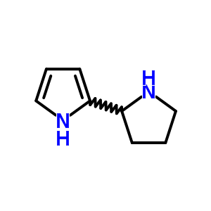 2-(pyrrolidin-2-yl)-1H-pyrrole结构式