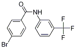Structure of Benzamide, 4-bromo-N-[3-(trifluoromethyl)phenyl]-