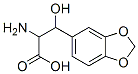 2-氨基-3-(2H-1,3-苯并二氧杂环戊烯-5-基)-3-羟基丙酸结构式