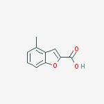 Structure of 2-Benzofurancarboxylic acid, 4-methyl-