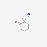 Structure of Cyclohexanecarbonitrile, 1-methyl-2-oxo-