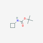 Structure of Carbamic acid, cyclobutyl-, 1,1-dimethylethyl ester
