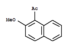 Structure of Ethanone, 1-(2-methoxy-1-naphthalenyl)-
