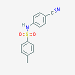 Structure of N-(4-cyanophenyl)-4-methylbenzenesulfonamide