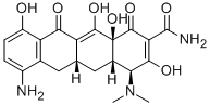 Structure of [4S-(4a,4aa,5aa,12aa)]-7-Amino-4-(dimethylamino)-1,4,4a,5,5a,6,11,12a-octahydro-3,10,12,12a-tetrahydroxy-1,11-dioxo-2-naphthacenecarboxamide