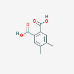 Structure of 1,2-Benzenedicarboxylic acid, 4,5-dimethyl-