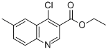 Structure of ETHYL 4-CHLORO-6-METHYLQUINOLINE-3-CARBOXYLATE