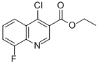 4-氯-8-氟喹啉-3-甲酸乙酯结构式