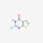 2-Chlorothieno[2,3-d]pyrimidin-4(3H)-one结构式